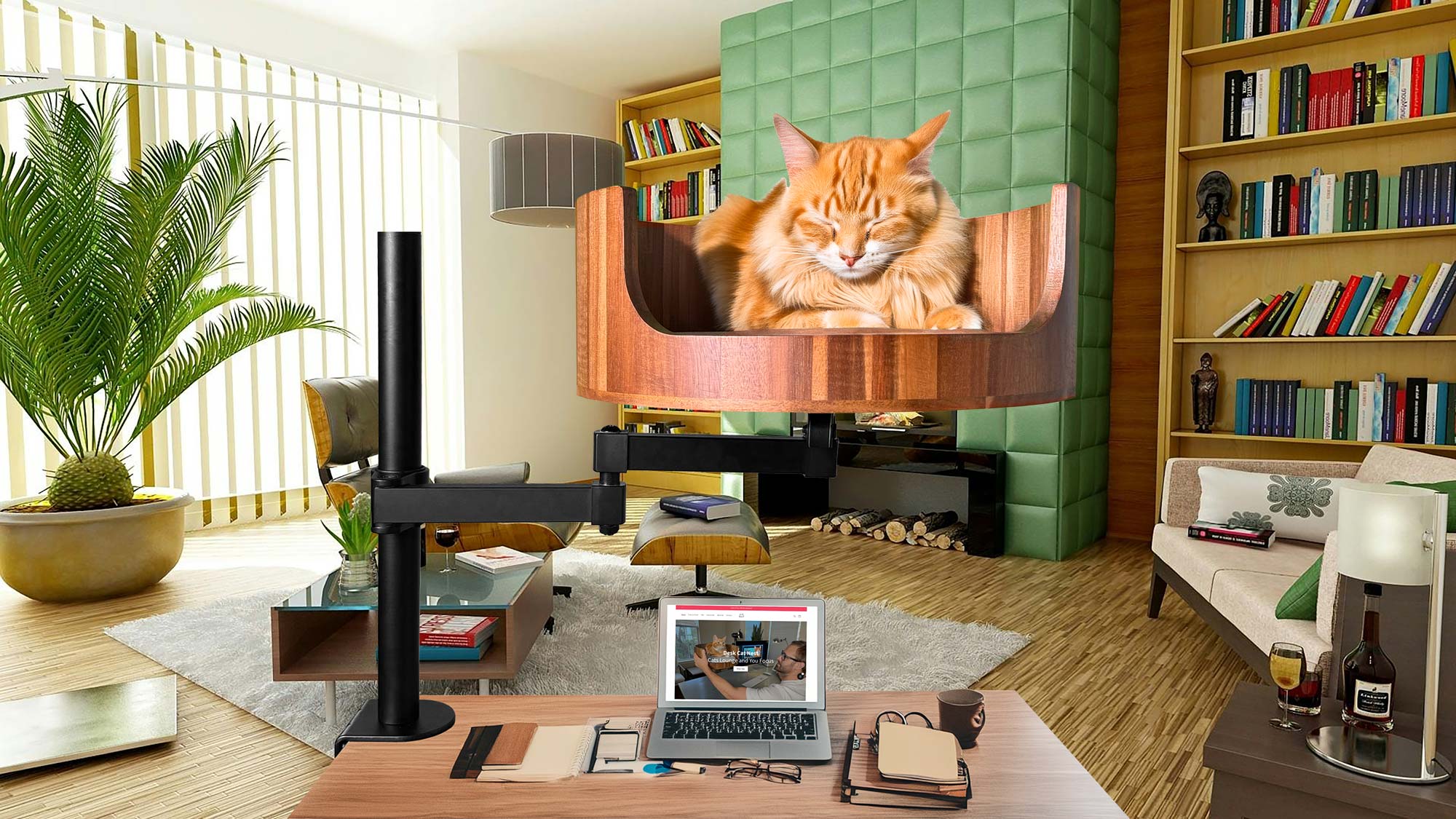 Minecraft Cat on Bed: A Cozy Virtual Companion – Desk Cat Nest